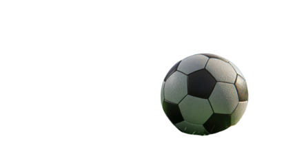 A Vibrant Soccer Ball on a Grassy Field Perfect for Sports-Themed Projects, Events, or Promotions.