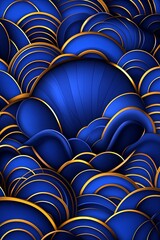 Obraz premium Bold Blue Tones for Summer Father's Day Background