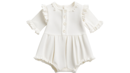 Stylish White Romper Featuring Unique Button Details Perfect for Summer Outings and Casual Gatherings.