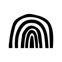 Obraz premium Rainbow icon vector. Bow illustration sign. Iris symbol or logo.