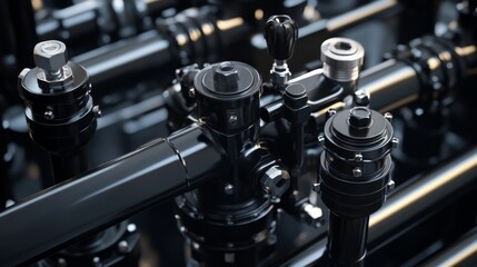 Naklejka premium High-Detail Industrial Systems with Realistic Textures