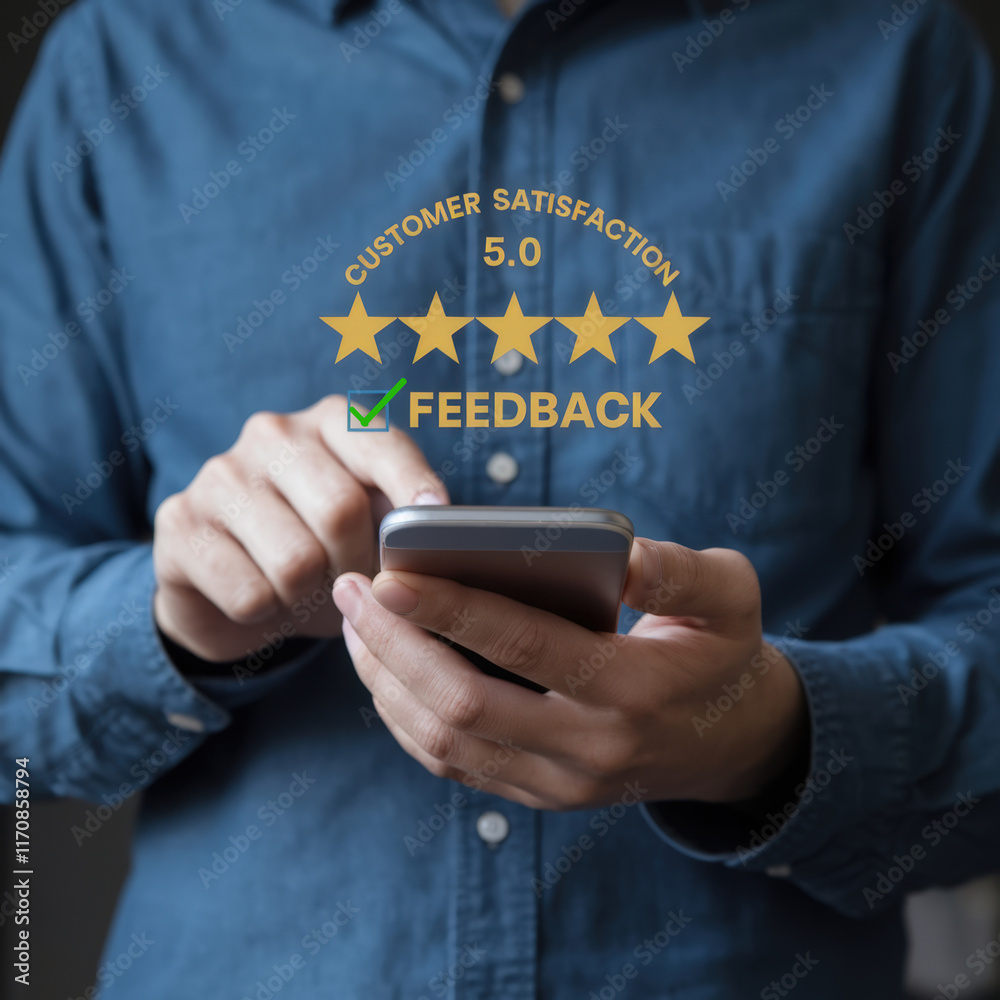 Poster Detailed Customer Satisfaction Survey Concept for Analyzing Feedback and Improving Services Effectively