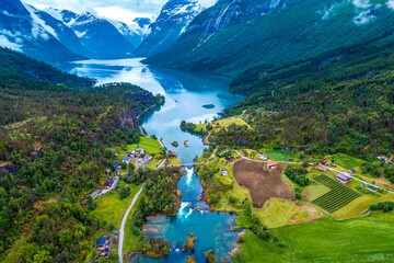 Beautiful Nature Norway aerial photography.