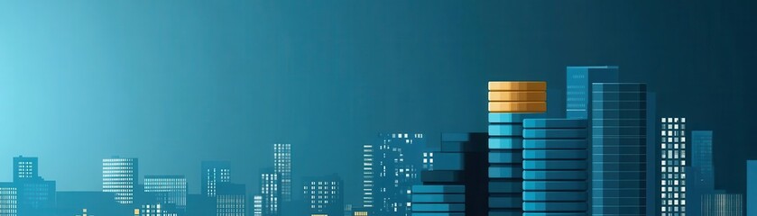 investment portfolio review flat design side view financial planning animation vivid