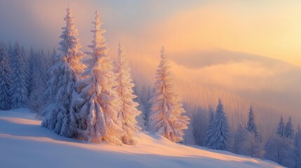 Obraz premium sunrise in the mountains