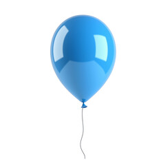 blue matte balloon on a whitebackground, 3D render style, high resolution, high quality, high detail, sharp focus, photography