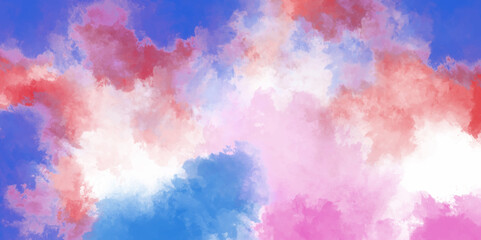 Multicolored splashed watercolor background with colorful stains. Watercolor cloudy Color Multicolor abstract blurred watercolor grunge texture background. Metallic acrylic creative printed Tie.