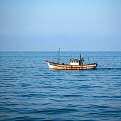Fototapeta premium boat on the sea
