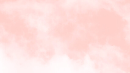 Soft pink pastel sky with white fluffy cloud. Wedding anniversary, Romance, Love, Valentine and Celebration background concept.	