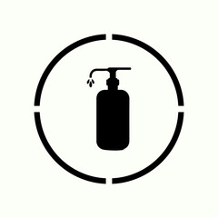 soap bottle icon vectors illustration