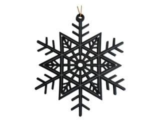 intricate black snowflake ornament isolated on a white background.png