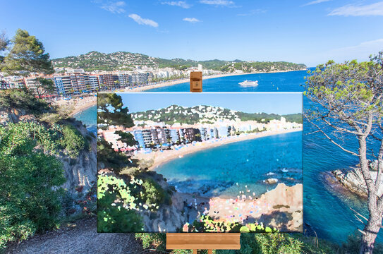 Peinture de Lloret de Mar, Espagne 