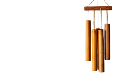 Beautiful and Calming Wooden Wind Chime Perfect for Relaxation Spaces, Gardens, and Home Decor.