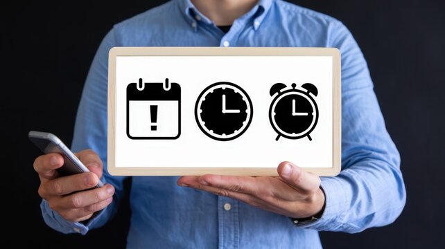 Organized Calendar and Agenda Scheduling Concept for Effective Time Management and Productivity Enhancement