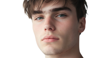 A Young Adult Man Deep in Thought: Perfect Image for Reflective Mood, Contemplation, and Introspection in Various Contexts.