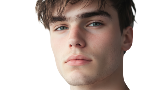 A Young Adult Man Deep in Thought: Perfect Image for Reflective Mood, Contemplation, and Introspection in Various Contexts. - Powered by Adobe