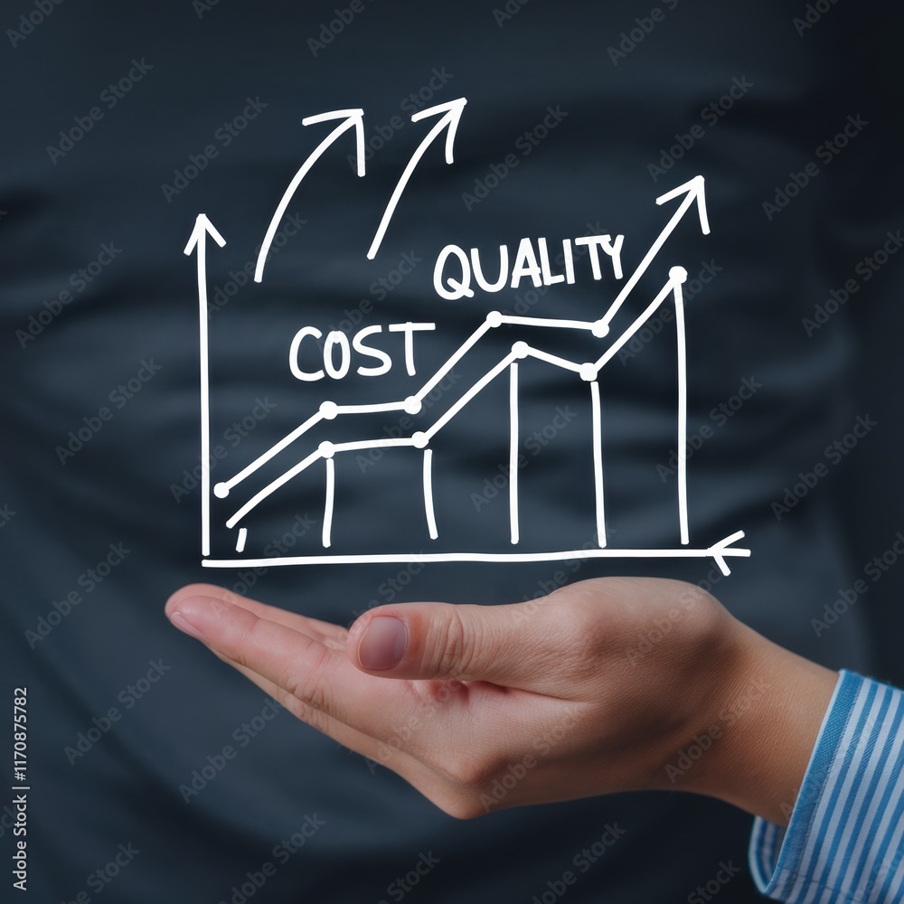 Poster exploring cost reduction strategies for businesses to enhance profitability and efficiency in a comp