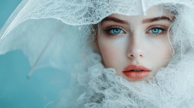 Enchanted Ice Queen: A winter's ethereal beauty, frozen in time.