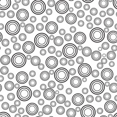 Seamless pattern black line, tile, background for postcard, banner, fabric, wallpaper.