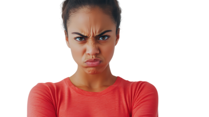 Capturing Determination: A Young Woman's Expression of Focus and Resolve for Inspirational Visuals.