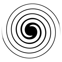 black and white spiral