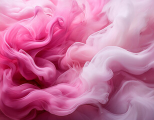 Obraz premium close up swirling pink and white smoke background