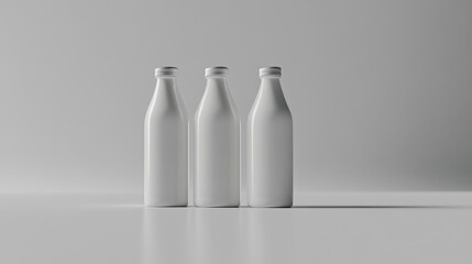 Isolated Bottles with Rich Textures and High Contrast