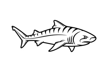 Bamboo Shark Silhouette graphic 