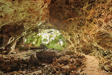 Kumejima, Japan at Yajiyagama Cave