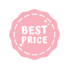 Simple sunburst price tag, sale tag vector illustration, abstract shape of sunburst, price tag, sale tag, price labels vector illustration in soft pastel color