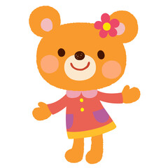 かわいい　くま　ポップ　キャラクター