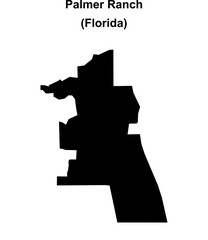 Palmer Ranch (Florida) blank outline map