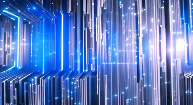 Speed black high data center lines blue binary code lines glowing 0 composed background light design technology night blue art illustration show wallpaper glowing colours bright music disco 4K