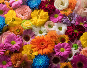 colorful flowers background in high quality