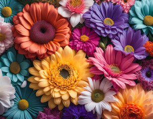 colorful flowers background in high quality