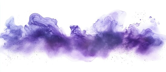 Obraz premium Abstract Purple Ink Cloud Burst
