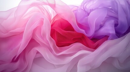 Obraz premium A close up of a pink and purple fabric