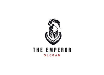Knight emperor logo design. The emperor logo