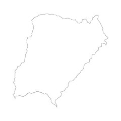 Obraz premium Corrientes province blank outline map