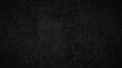 Beautiful Abstract Grunge Decorative Black Dark Stucco Wall Background. Art Rough Stylized Texture Banner With Space For Text