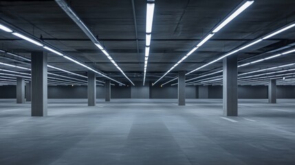 Fototapeta premium Futuristic Urban Terminal with Clean Lines and Daylight