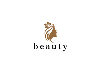 Obraz premium Fresh beauty spa logo design template. Beauty woman logo design