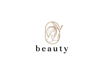 Fresh beauty spa logo design template. Beauty woman logo design