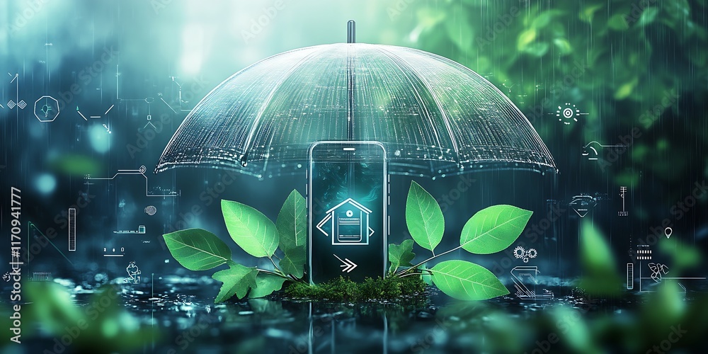 Poster Innovative Smart Technology Protection with Nature and Smartphone : Generative AI
