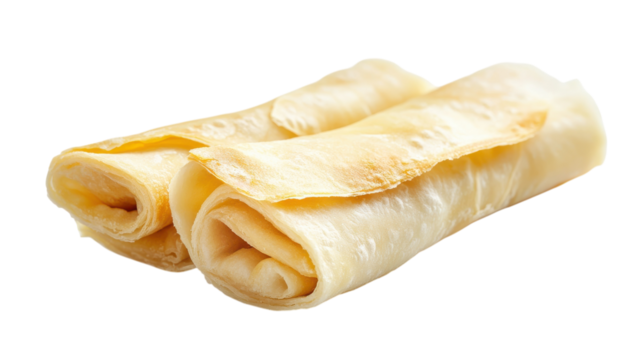 Delicious Apple Strudel Isolated on a Transparent Background Perfect for Culinary Uses and Recipe Illustrations.