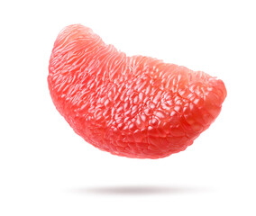 Grapefruit pulp isolated on white background. Clipping path.