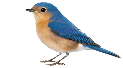 Obraz premium Stunning Blue Bird Isolated on Transparent Background Perfect for Nature-Themed Projects, Illustrations, and Educational Material.