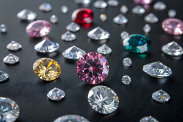 A collection of images of diamonds of various gem