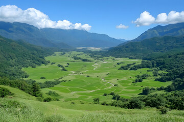 Serene Valley Landscape Photo