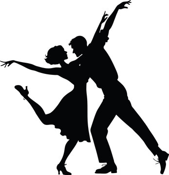 recommend clip art:  dancing couple black silhouette